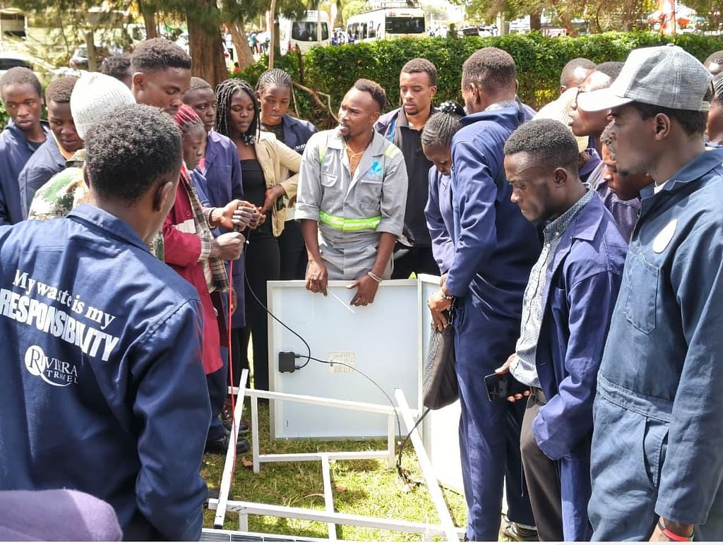 Eldoret National Polytechnic. Eng John working his magic 3